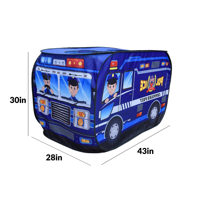 Police Car Play Tent – Instant Fun, Easy Indoor Play