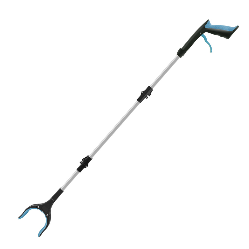 43-Inch Foldable Reacher Grabber Tool for Seniors – Lightweight Long Reach Pick-Up Aid with Non-Slip Grip