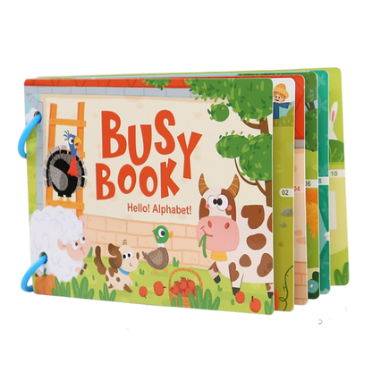 My First Montessori Quiet Book – Interactive Busy Sticker Book for Early Learning & Toddlers