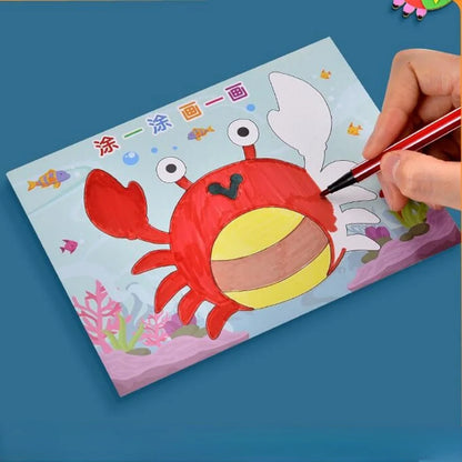 Brightly colored crab design from the 3D EVA foam puzzle sticker craft collection.
