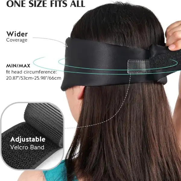 Mulberry Silk Sleep Mask – Soft, Adjustable Light-Blocking Eyemask