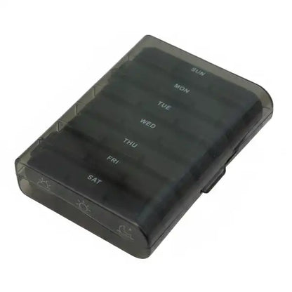 7-Day Pill Box Organizer – 21 Compartments for Vitamins & Medicine Travel