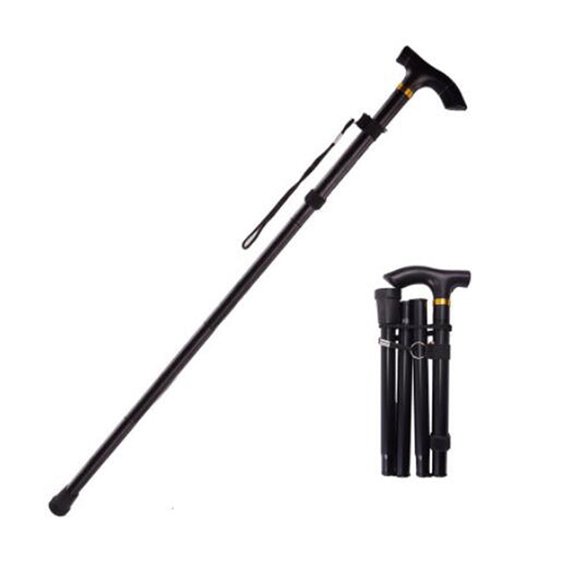 Folding Hiking Cane - Telescopic Aluminum Walking Stick