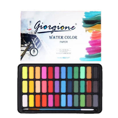 Vibrant Watercolor Painting Set – 36 Colors for Artists, Kids & Seniors