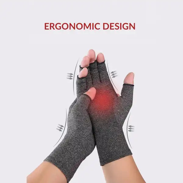 Fingerless Compression Gloves – Comfortable Hand Support for Daily Relief & Mobility