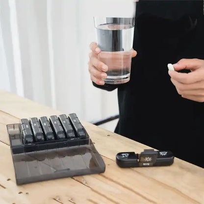 7-Day Pill Box Organizer – 21 Compartments for Vitamins & Medicine Travel