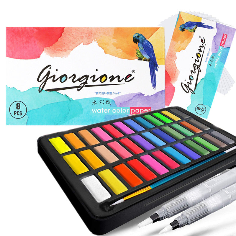 Vibrant Watercolor Paint Set - 24/36 Colors for Artists & Kids