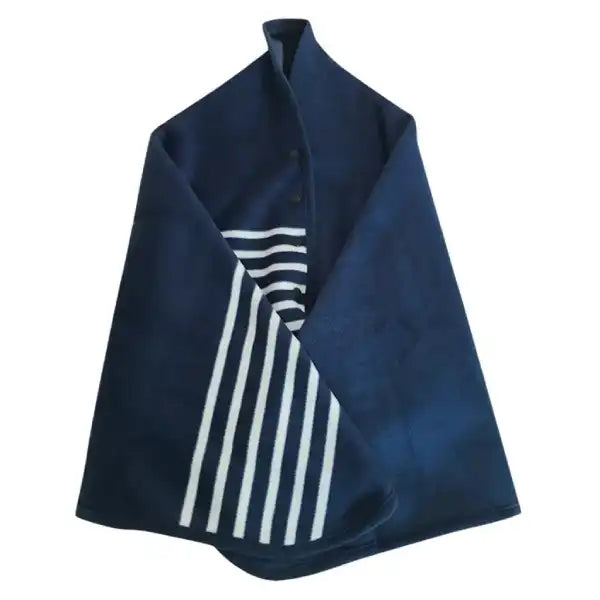 Double-Layer Tartan Wearable Blanket Scarf – Cozy Winter Wrap for Travel & Daily Comfort