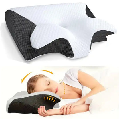 Memory Foam Pillow – Butterfly Design Cervical Support Pillow
