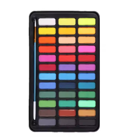 Vibrant Watercolor Painting Set – 36 Colors for Artists, Kids & Seniors