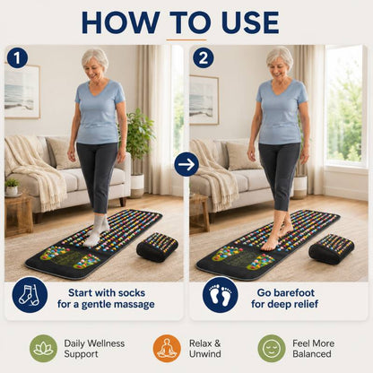 Acupressure Massage Mat – Walking Relief & Improved Circulation