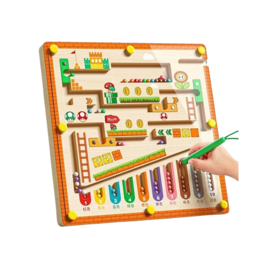Magnetic Wooden Maze – Fun Learning & Skills Toy for Grandkids