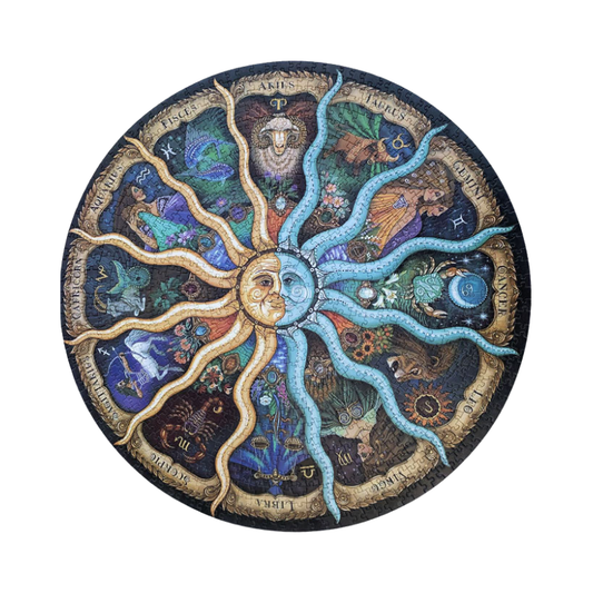 12 Zodiac Celestial Round Puzzle – 1000-Piece Star Map