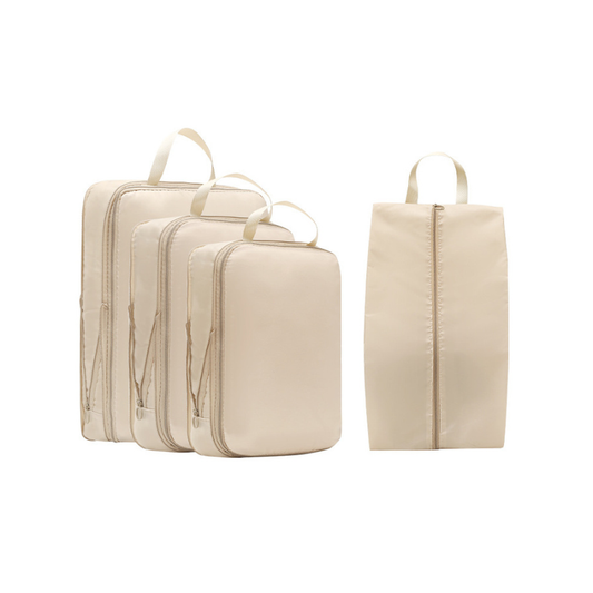 Compression Packing Cubes – 4-Piece Compression Set Water-Resistant Organizers
