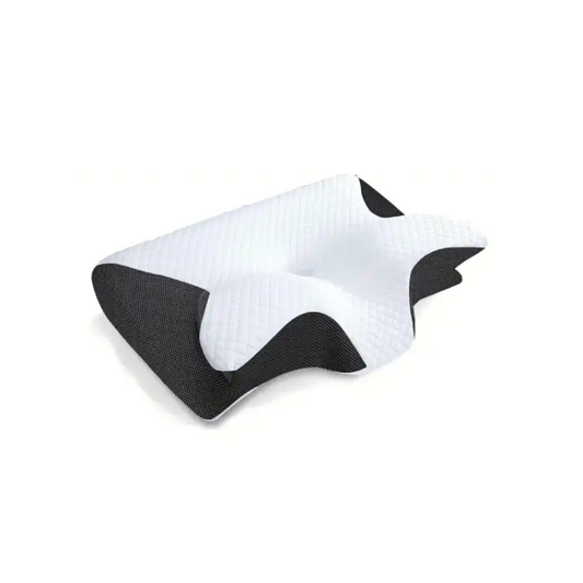 Memory Foam Neck Pillow – Ergonomic Butterfly Design, Spinal Support