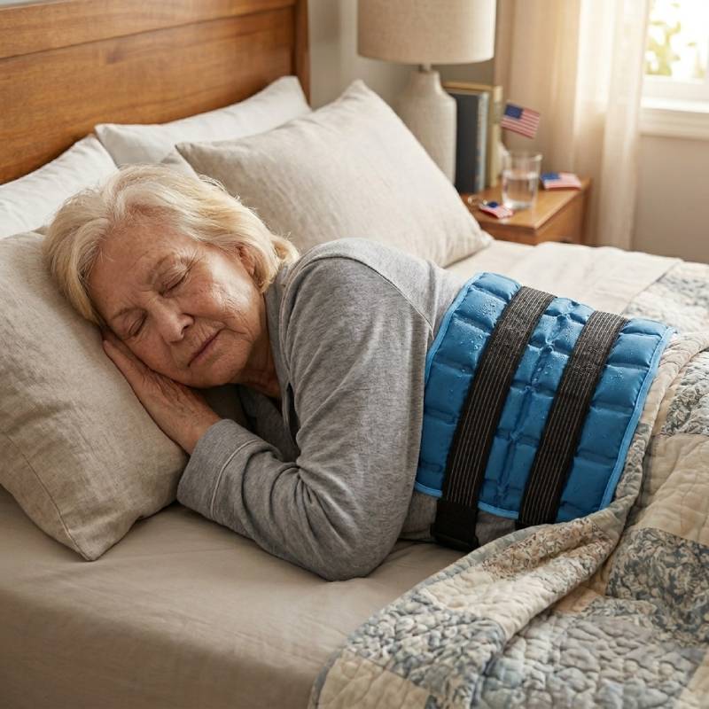 Large Heated Knee Wrap – Moist Heat & Ice Compress Relief