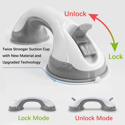 Bathroom Grab Bars for Seniors – Portable Shower Safety Handle with Strong Suction Cups