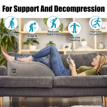Inflatable Bed Wedge Pillow – Portable Foot Support for Comfortable Elevation