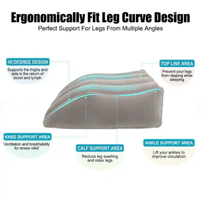 Inflatable Bed Wedge Pillow – Portable Foot Support for Comfortable Elevation