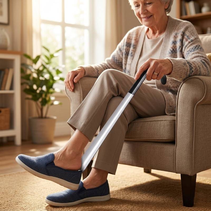 Ergonomic Long Handle Shoe Horn – Easy Dressing Without Bending