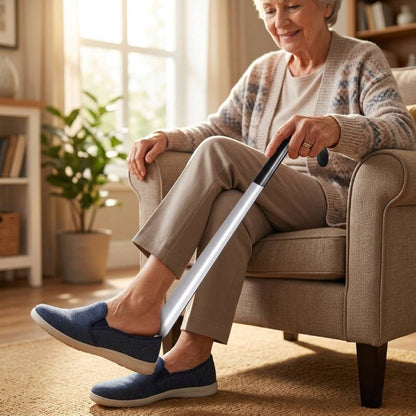 Ergonomic Long Handle Shoe Horn – Easy Dressing Without Bending