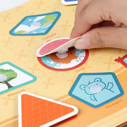 Montessori Sticker Book & Quiet Book – Early Learning Educational Toy