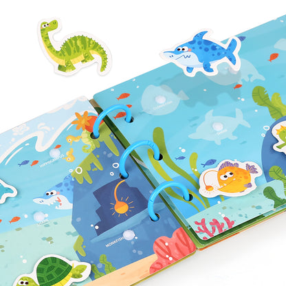 Montessori Sticker Book & Quiet Book – Early Learning Educational Toy