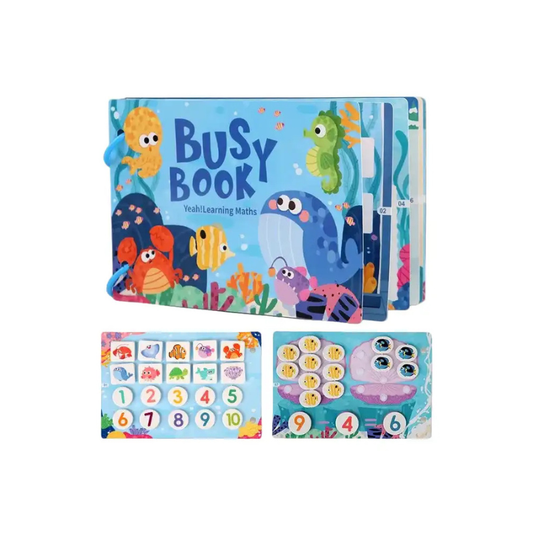 Montessori Sticker Book & Quiet Book – Early Learning Educational Toy