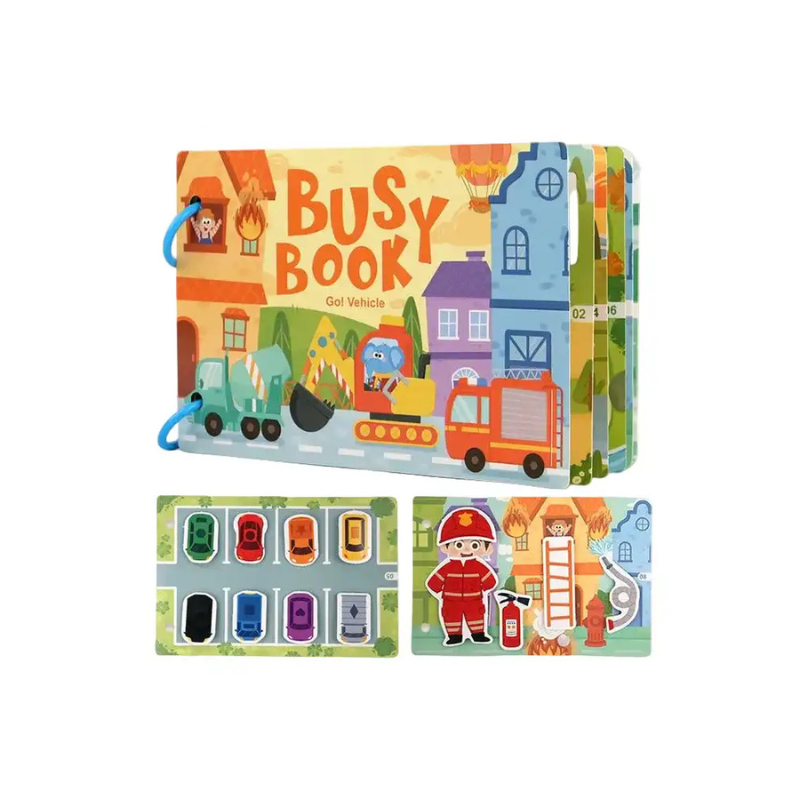 Montessori Sticker Book & Quiet Book – Early Learning Educational Toy