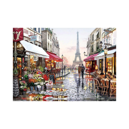 Paris Street 1,000-Piece Puzzle – Vibrant Flower Market