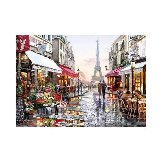 Paris Street 1,000-Piece Puzzle – Vibrant Flower Market