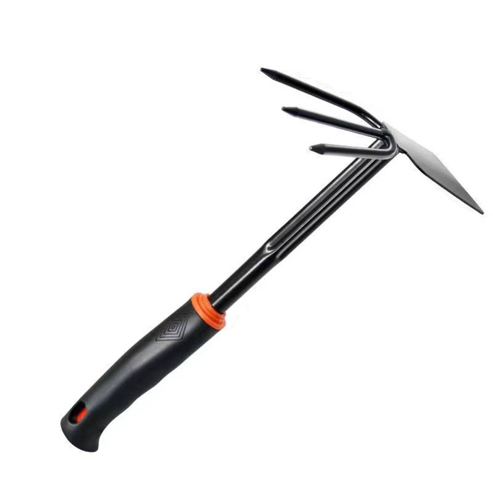 ergonomic hand cultivator tool for loosening soil and removing weeds