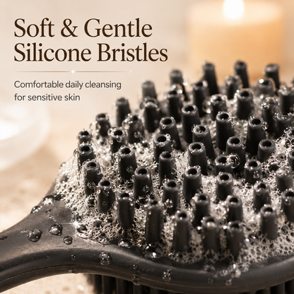 Silicone Back Scrubber – Long Handle & Soft Bristles for Easy Reaching