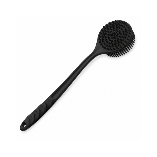 Silicone Body Scrubber – Long Handle & Soft Bristles for Easy Reaching