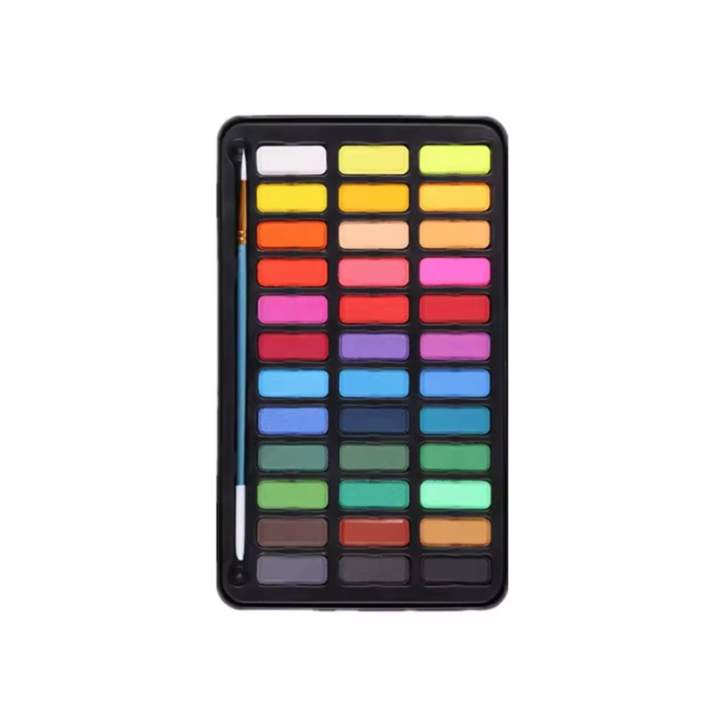 Watercolor Artist Set – 36 Vibrant Colors, Portable Metal Case