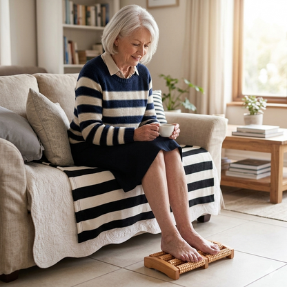 Wooden Foot Roller Massager for Everyday Comfort & Relaxation